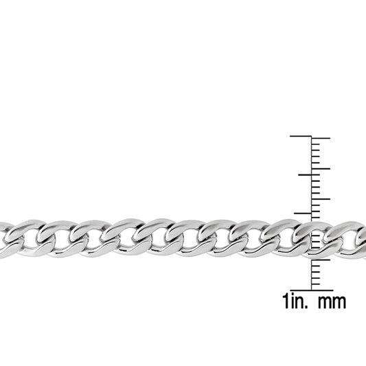 ROBUST Water Resistant Unisex Stainless Steel Curb Necklace Chain with Lobster Clasp 24 inch