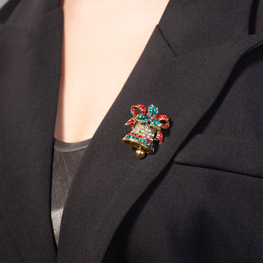 Christmas Bell Brooch Pin Jewelry