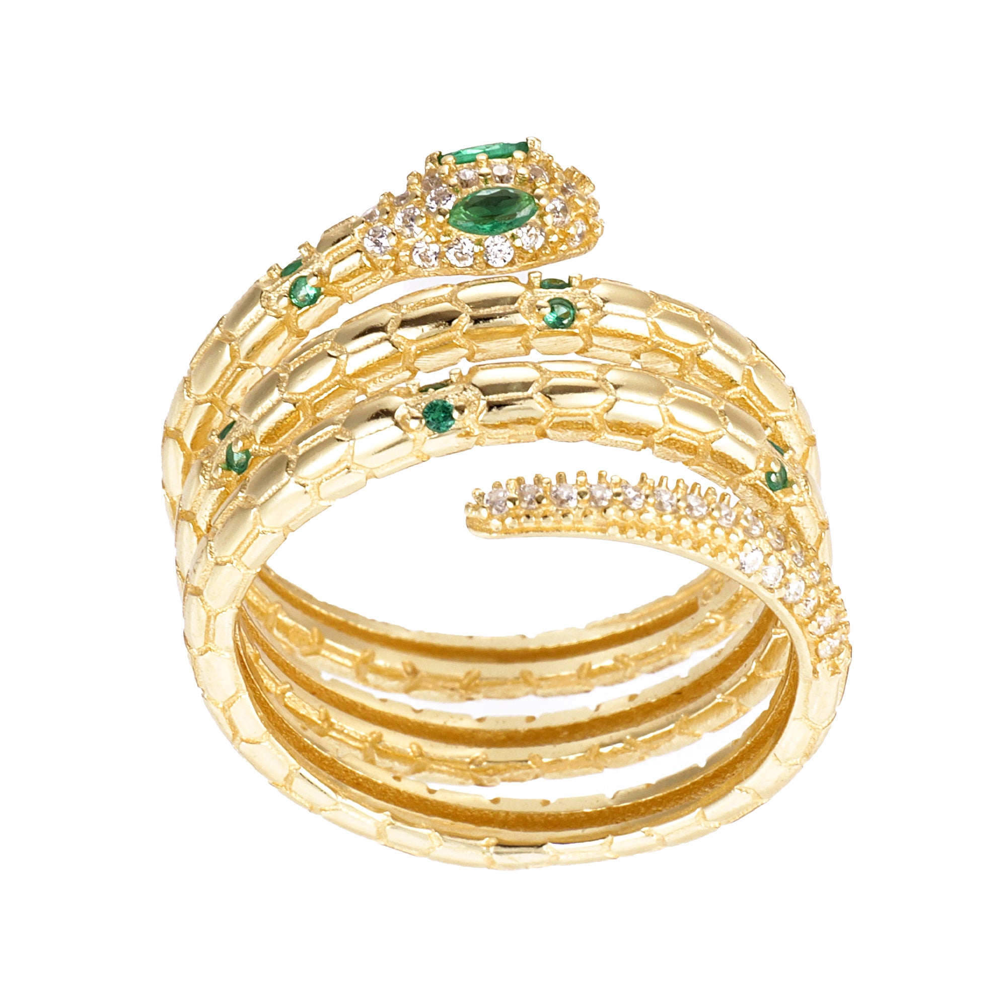 Charming Snake Ring- Sterling Silver