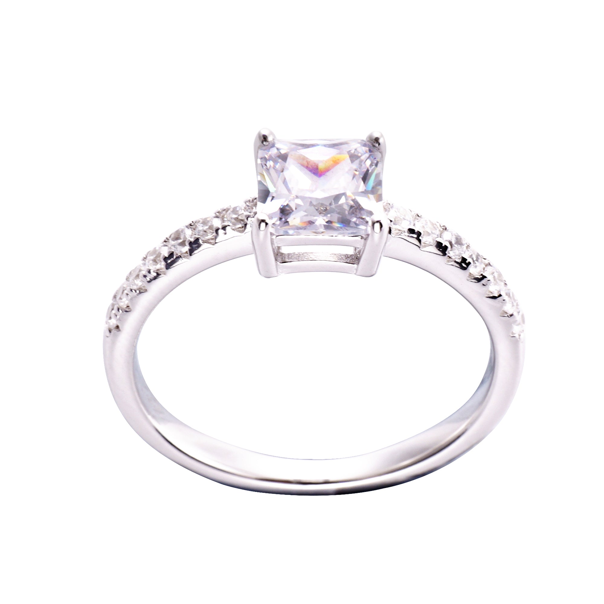 Solitaire Ring- Sterling Silver