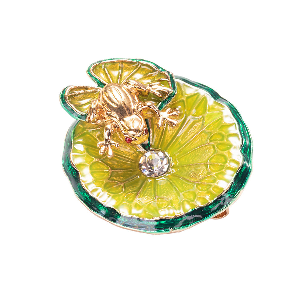 Happy Frog Brooch Pin Jewelry