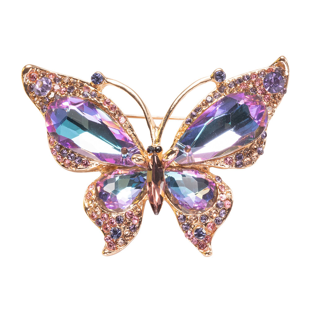 Cosmic Butterfly Brooch Pin Jewelry with Cosmic Color Crystals