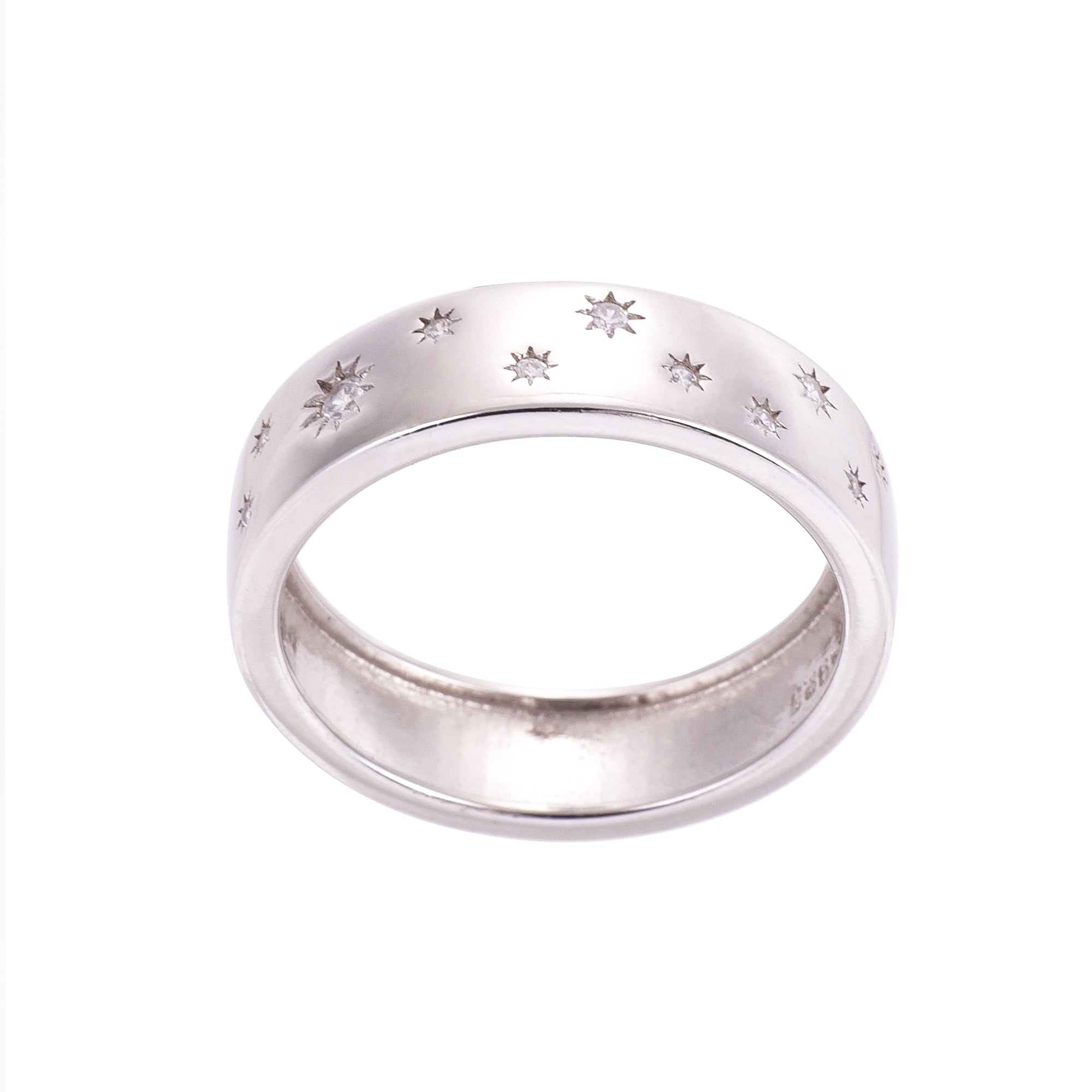 Celestial Band Ring- Sterling Silver