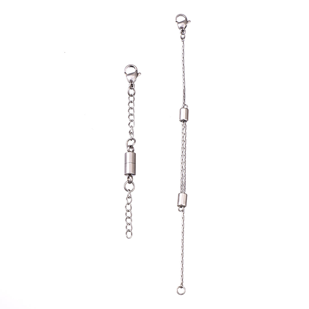 Set of 2 Magnetic Extender in Stainless Steel 6.3"sliding and 3.7"
