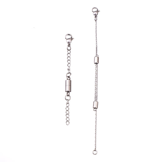 Set of 2 Magnetic Extender in Stainless Steel 6.3"sliding and 3.7"