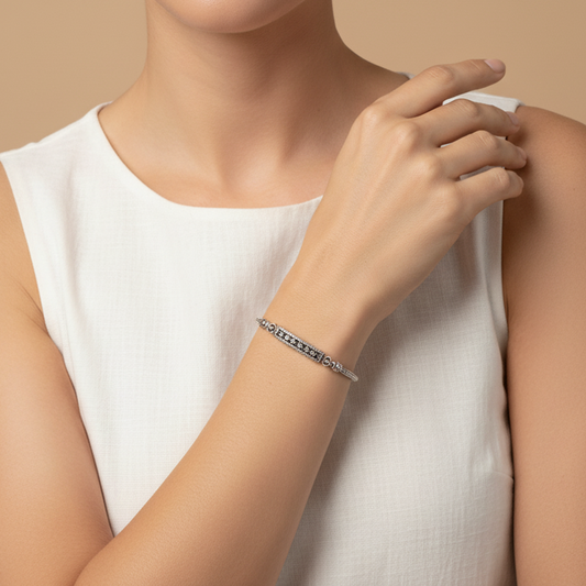 Enchanting Bali Handmade Be a Star adjustable Tulang Naga Bracelet in Sterling Silver