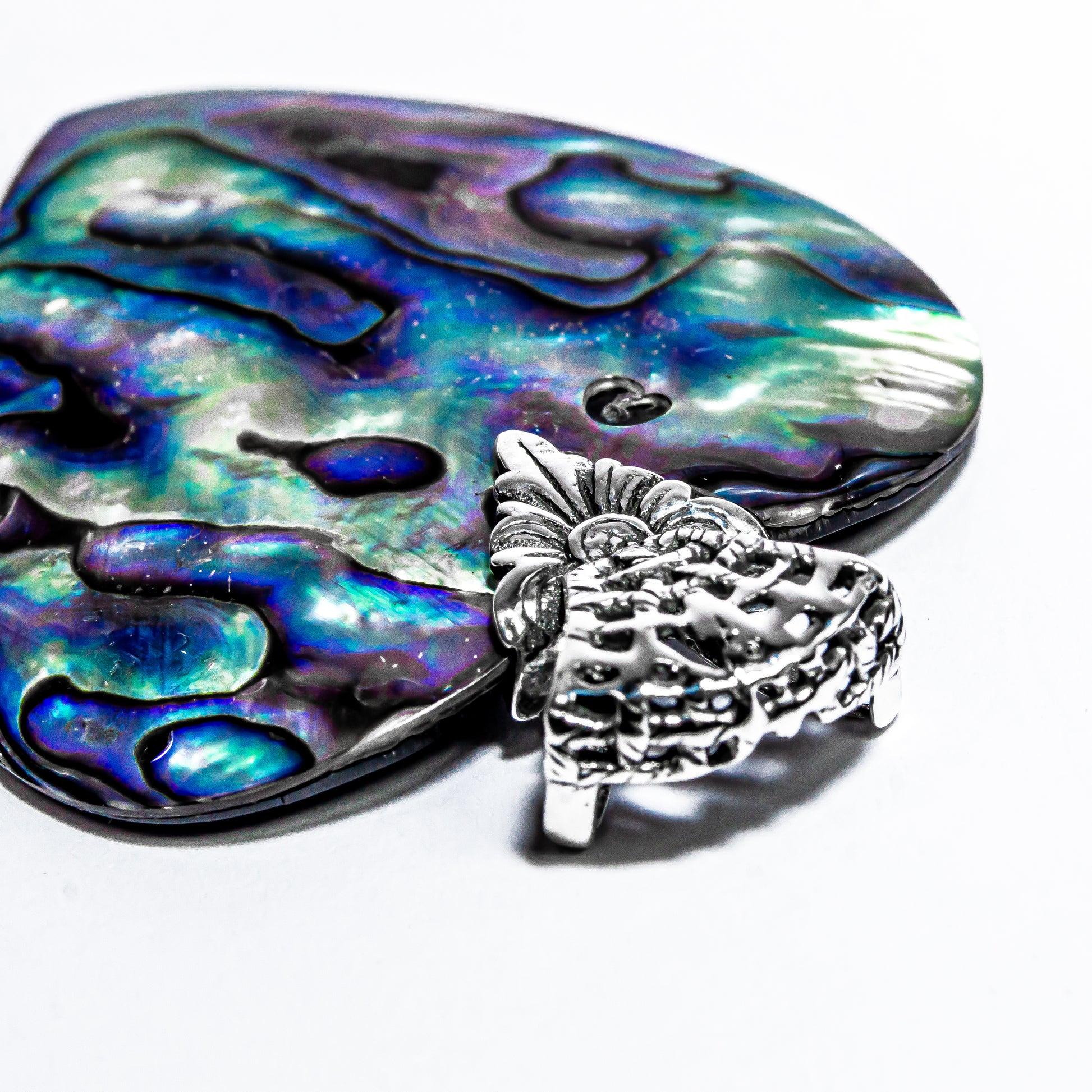 Bali Handmade Abalone Shell Heart Pendant