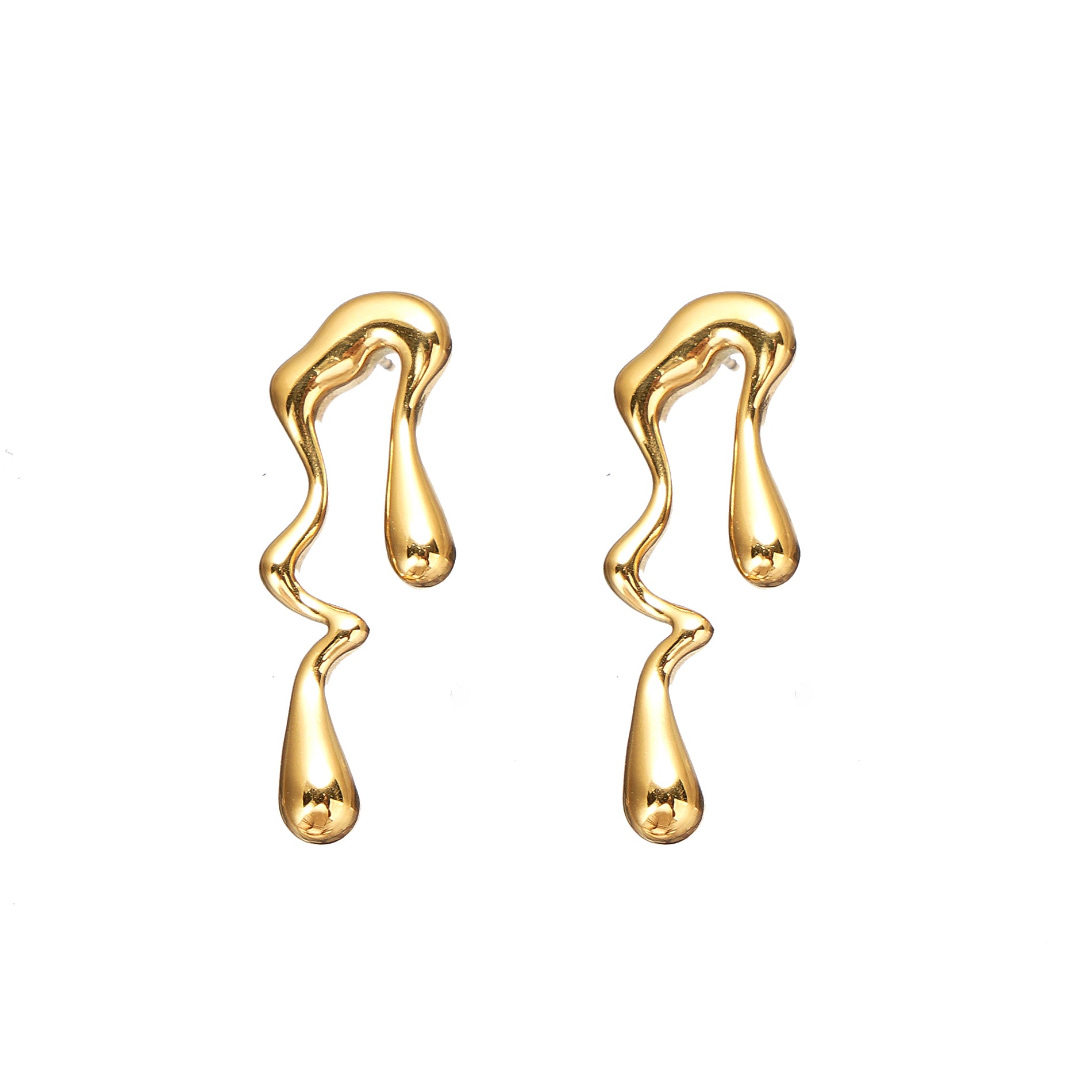Designer Raindrop Earring in Stainless Steel