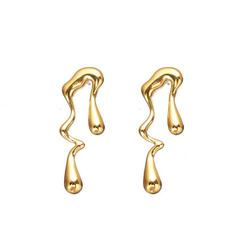 Designer Raindrop Earring in Stainless Steel