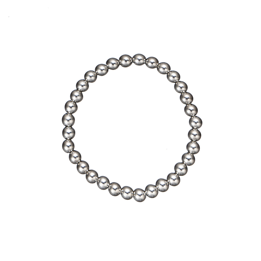 316 Stainless Steel Stretch Bead Bracelet 6mm