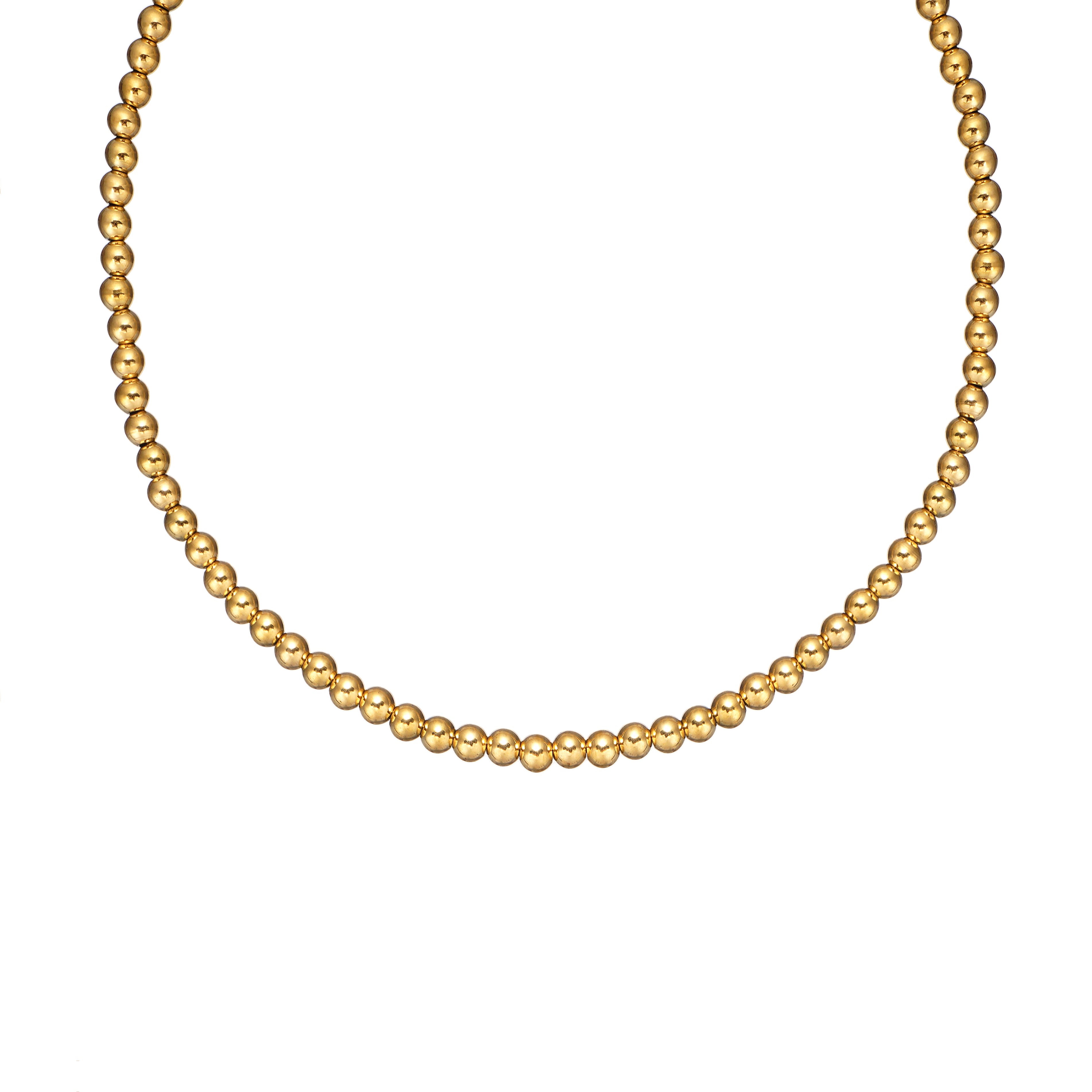 Stainless Steel Bead Necklace