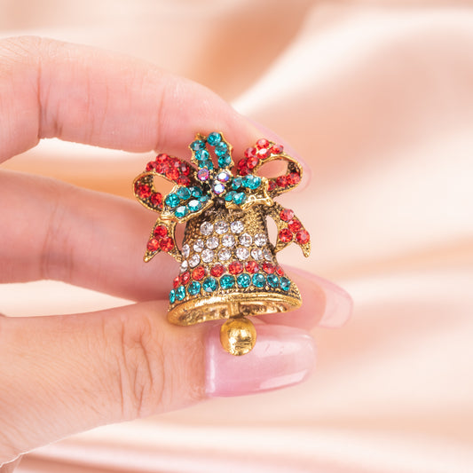 Christmas Bell Brooch Pin Jewelry