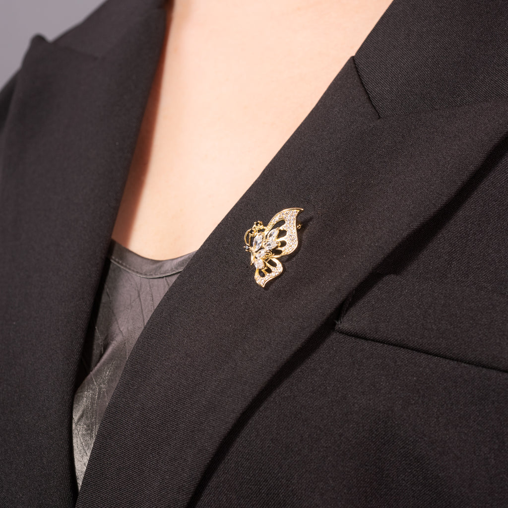 Butterfly Brooch Pin Jewelry with CZ