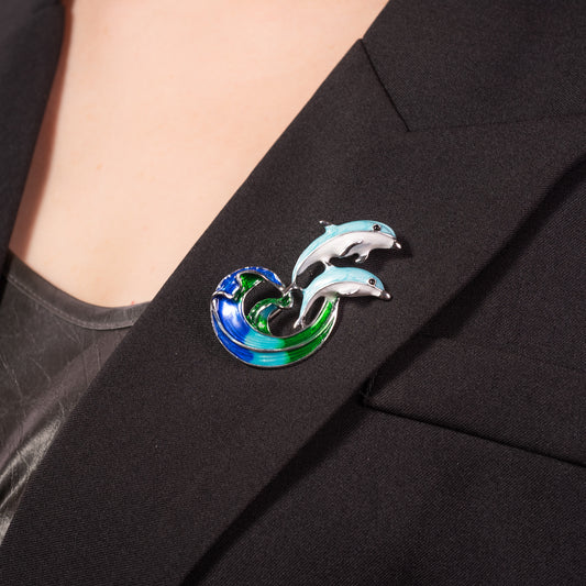Dolphin Brooch Pin