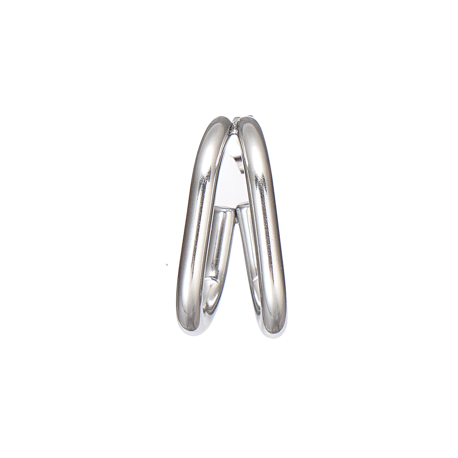Double Hoop Earring in Stainless Steel 24mm