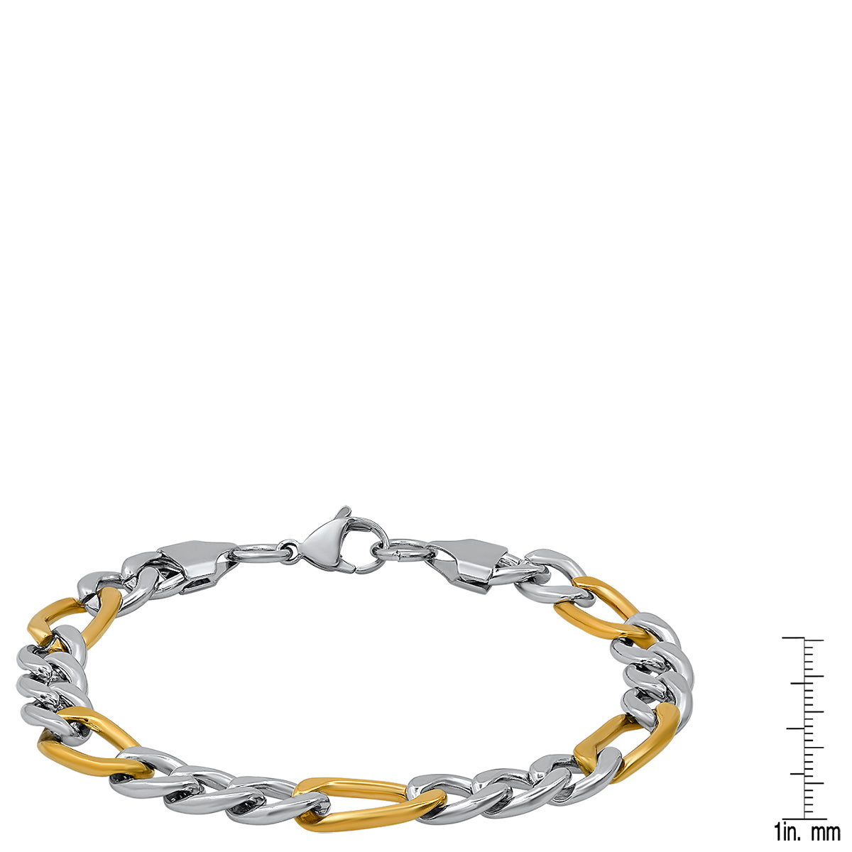 Figaro links and the secure stainless steel lobster clasp