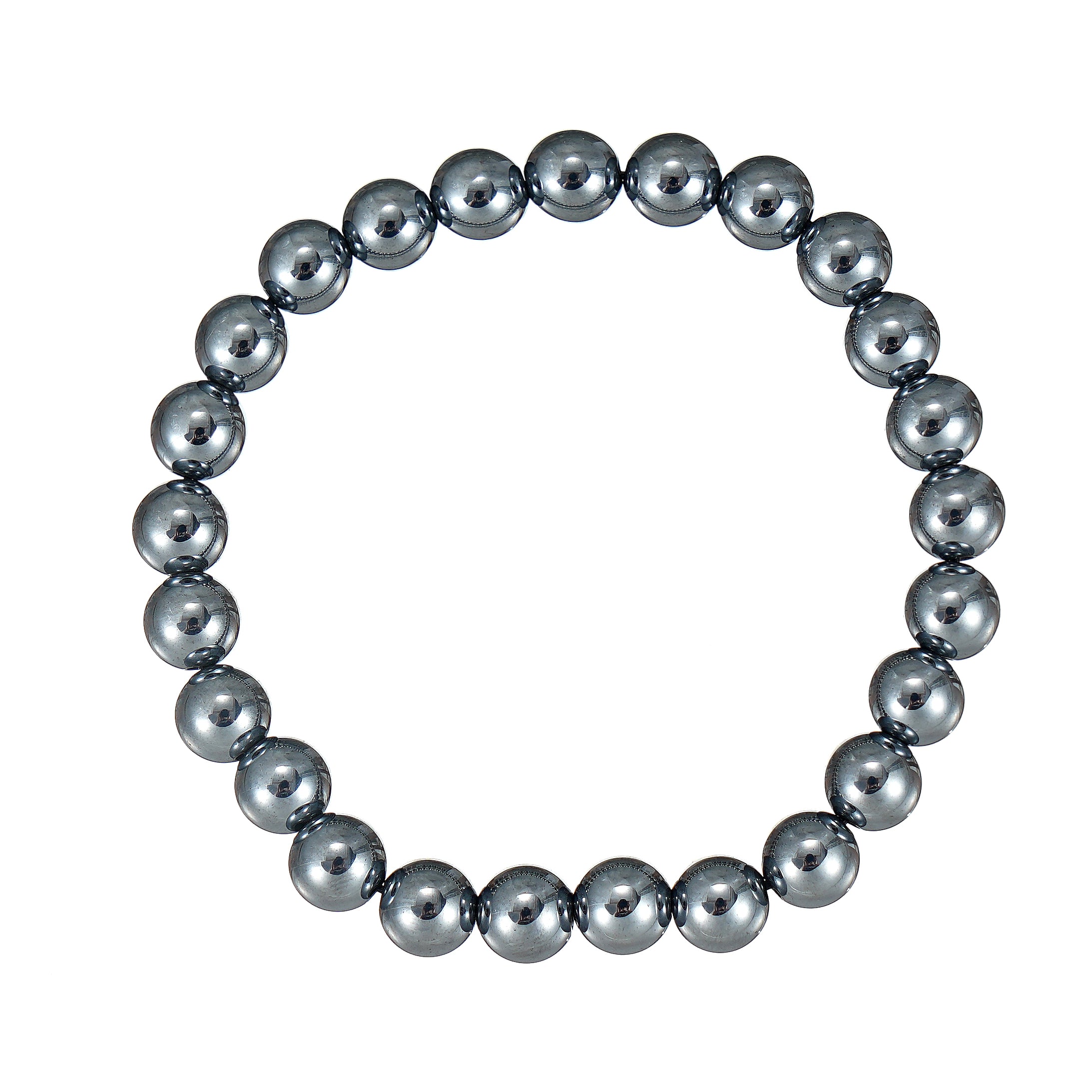 Gray beaded bracelet