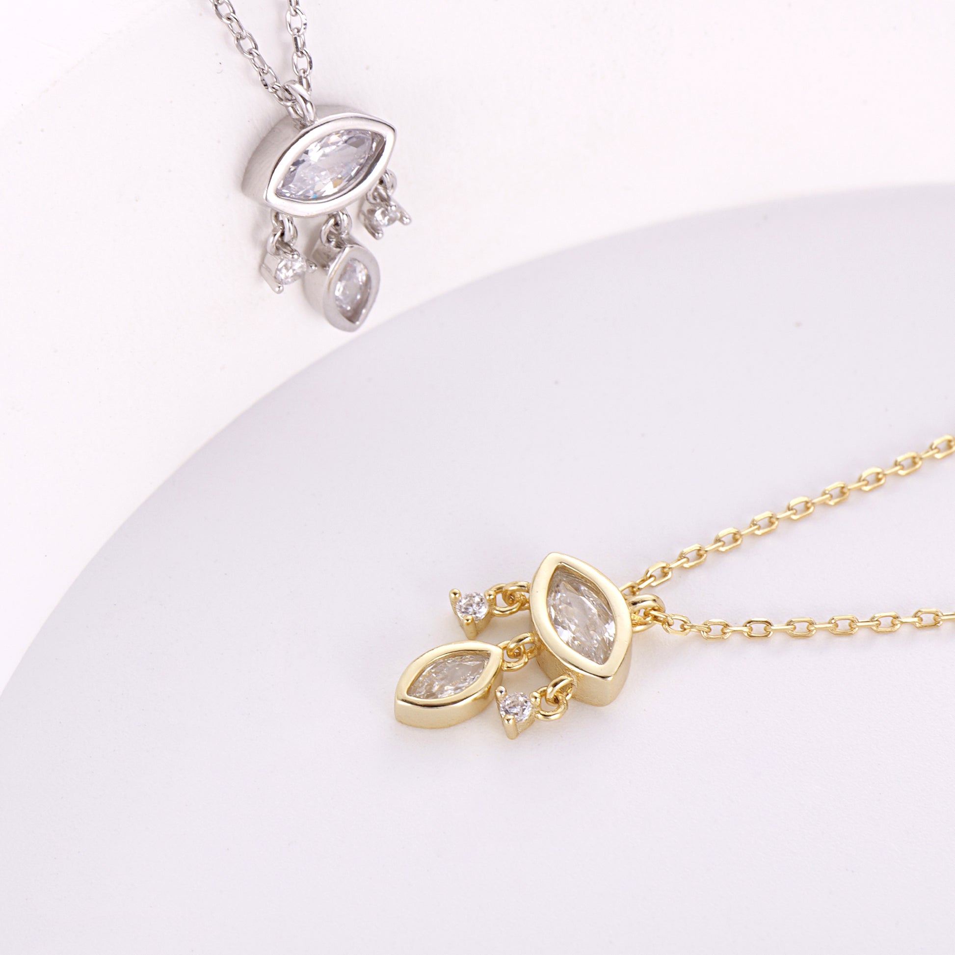 Solitaire CZ Necklace