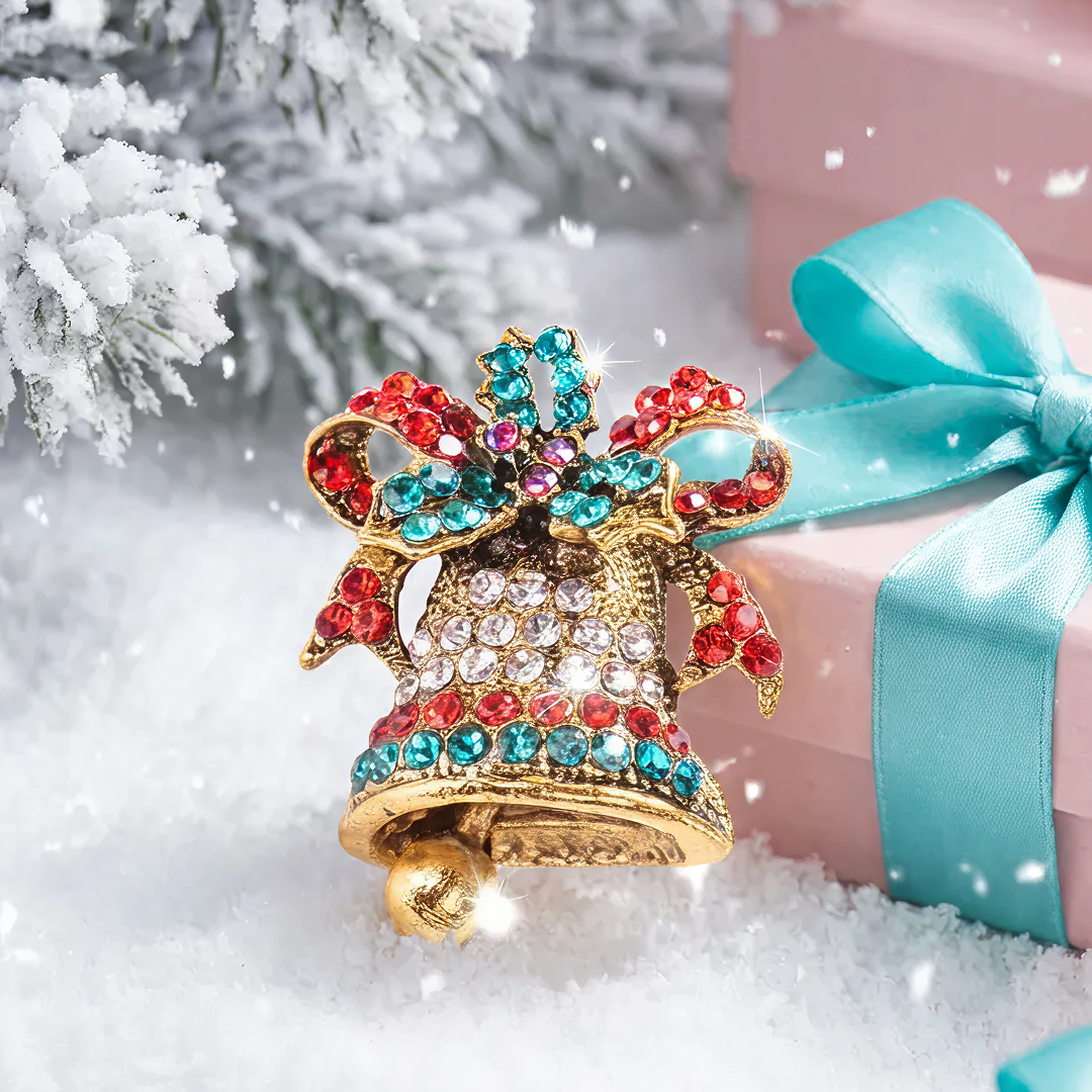Christmas Bell Brooch Pin Jewelry